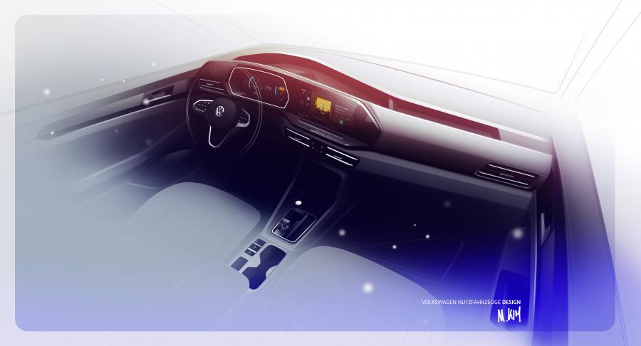 Эскиз Volkswagen Caddy Life 2020 года  (WW) (фото 10 из 31)